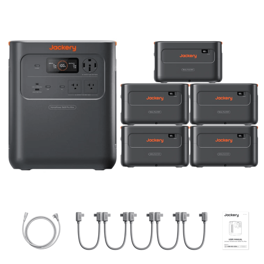 Jackery HomePower 3600 Pro Max + Extra Batteries