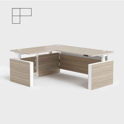 Vernal L-shaped Executive Standing Desk