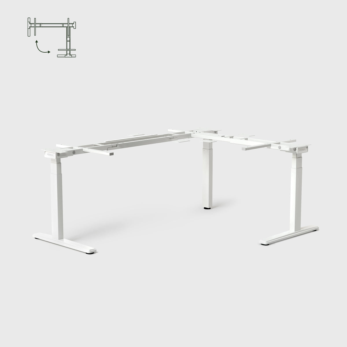 Vernal Core3 L-shaped Standing Desk