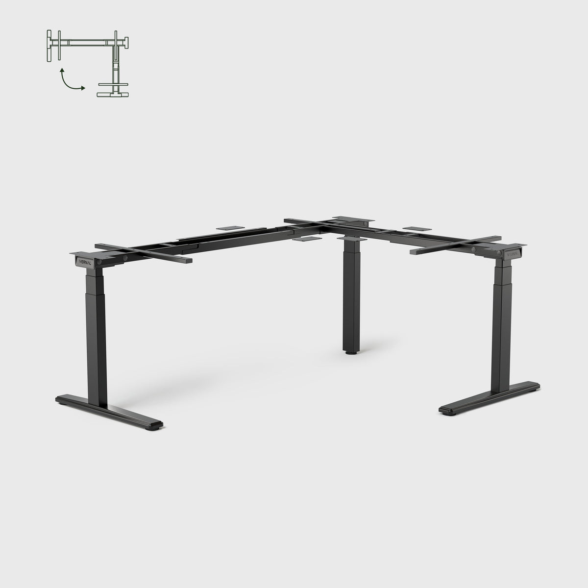 Vernal Core3 L-shaped Standing Desk