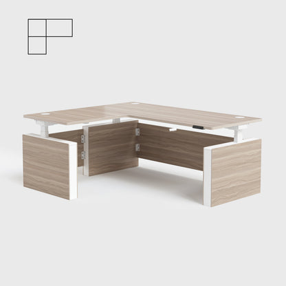 Vernal L-shaped Executive Standing Desk