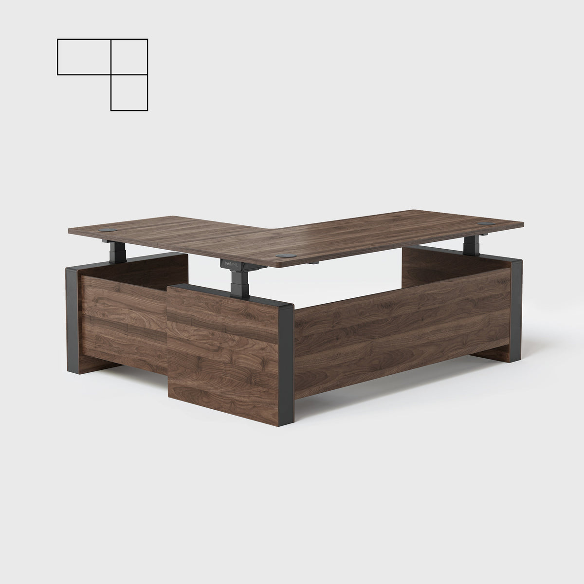 Vernal L-shaped Executive Standing Desk