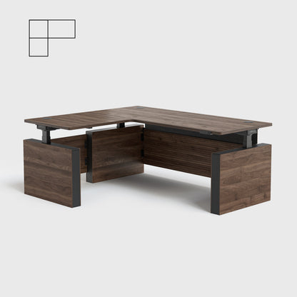 Vernal L-shaped Executive Standing Desk