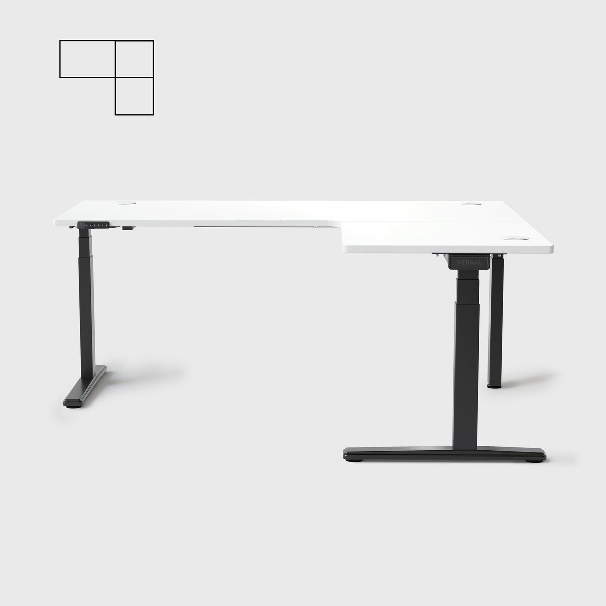 Vernal Core3 L-shaped Standing Desk