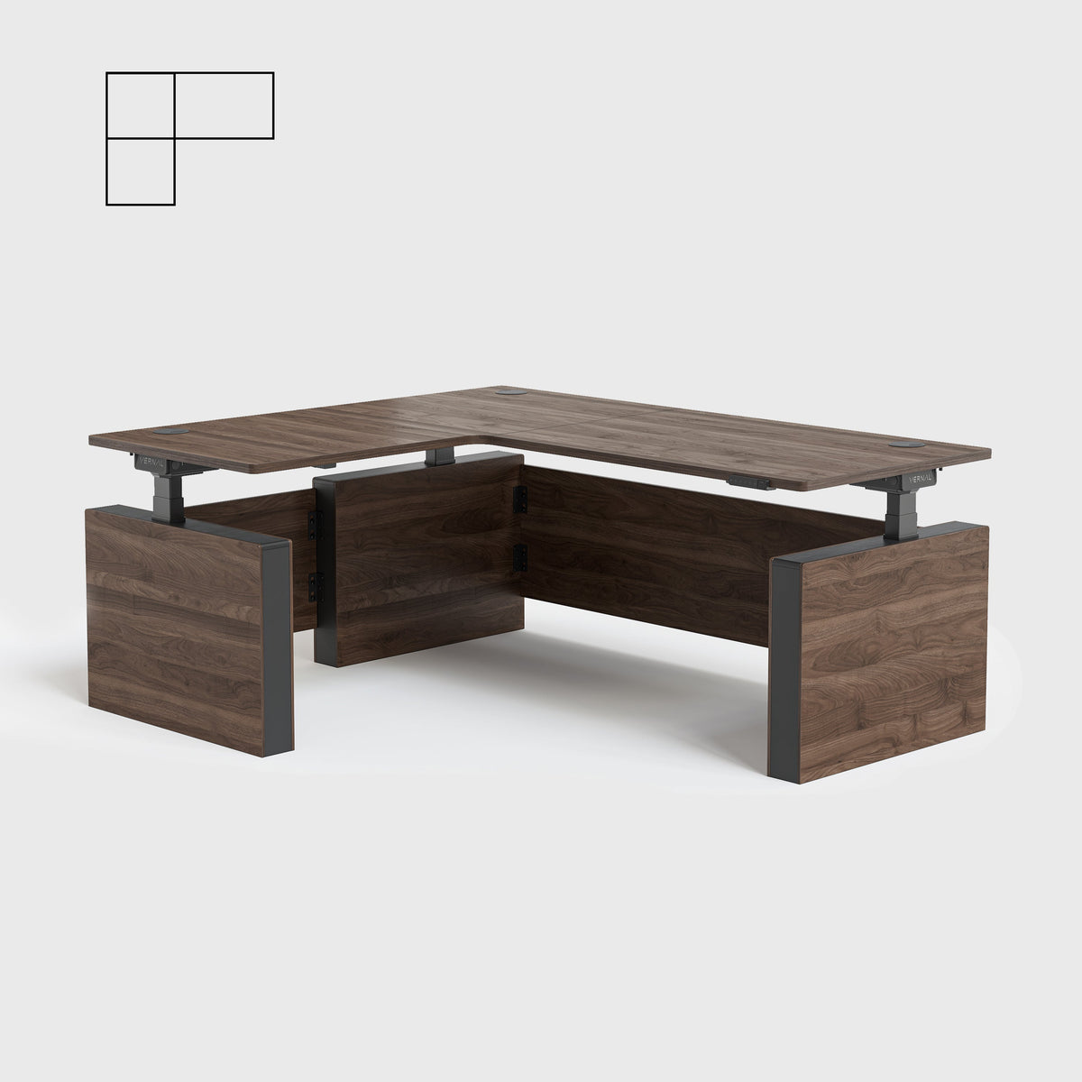 Vernal L-shaped Executive Standing Desk