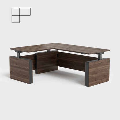 Vernal L-shaped Executive Standing Desk
