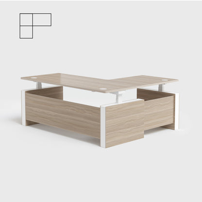 Vernal L-shaped Executive Standing Desk