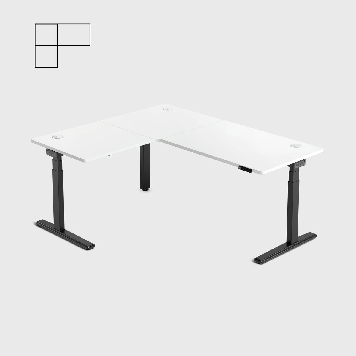 Vernal Core3 L-shaped Standing Desk