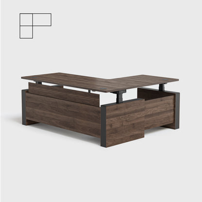 Vernal L-shaped Executive Standing Desk