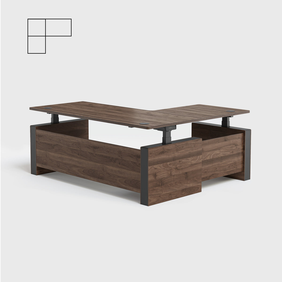 Vernal L-shaped Executive Standing Desk