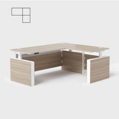 Vernal L-shaped Executive Standing Desk