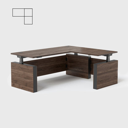 Vernal L-shaped Executive Standing Desk