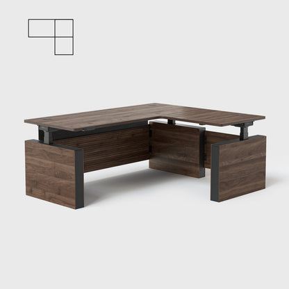 Vernal L-shaped Executive Standing Desk