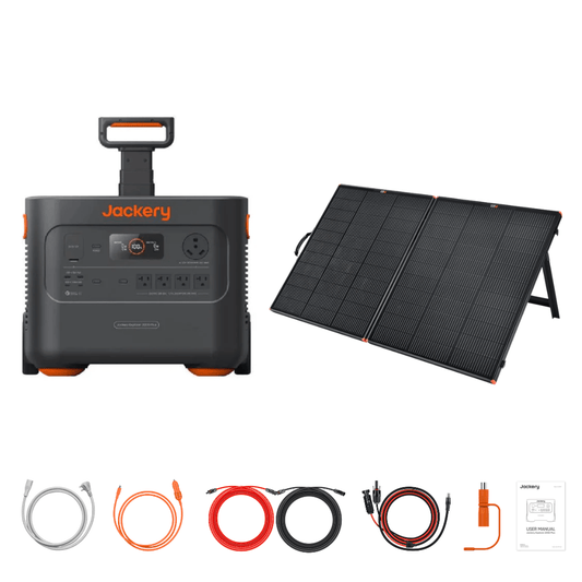 Jackery Explorer 2000 Plus Portable Power Station + Custom Solar Panel Bundle Option