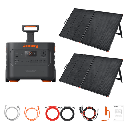Jackery Explorer 2000 Plus Portable Power Station + Custom Solar Panel Bundle Option