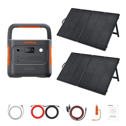 Jackery Explorer 2000 v2 Portable Power Station + Custom Solar Panel Bundle Option