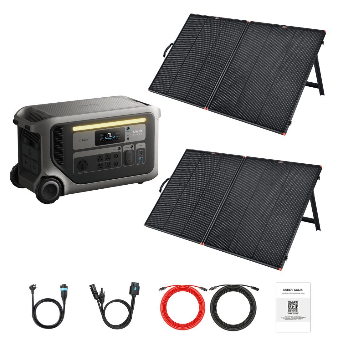Anker SOLIX F3000 Portable Power Station with Solar Panel Kit