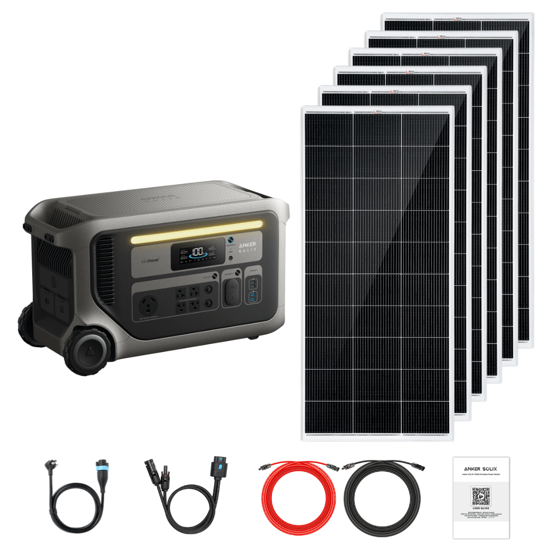 Anker SOLIX F3000 Portable Power Station with Solar Panel Kit