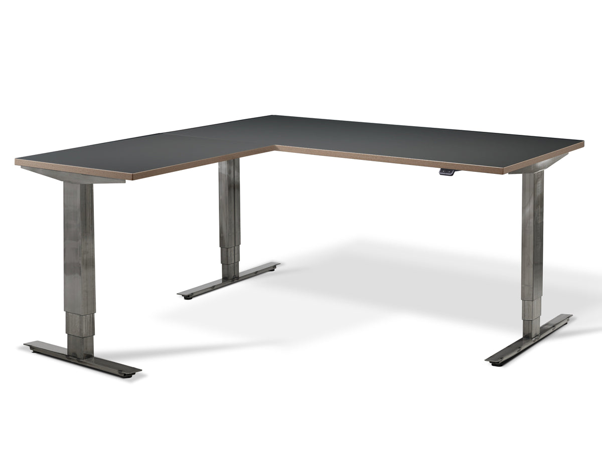 Signature Rustik Dual Motor Corner Standing Desk