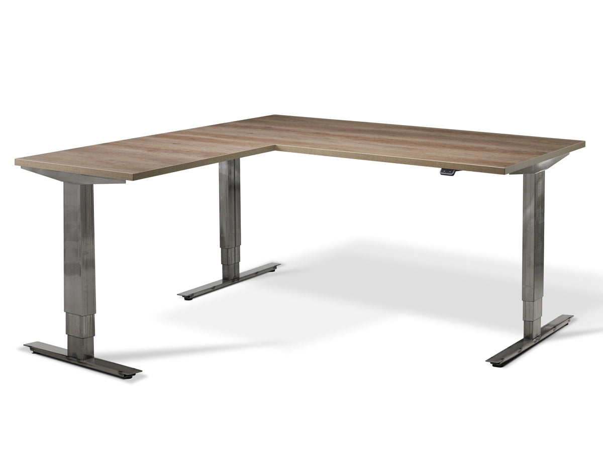 Signature Rustik Dual Motor Corner Standing Desk