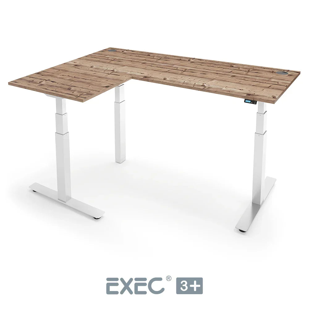 EXEC 3+ Triple Motor L-Shaped Height Adjustable Standing Desk