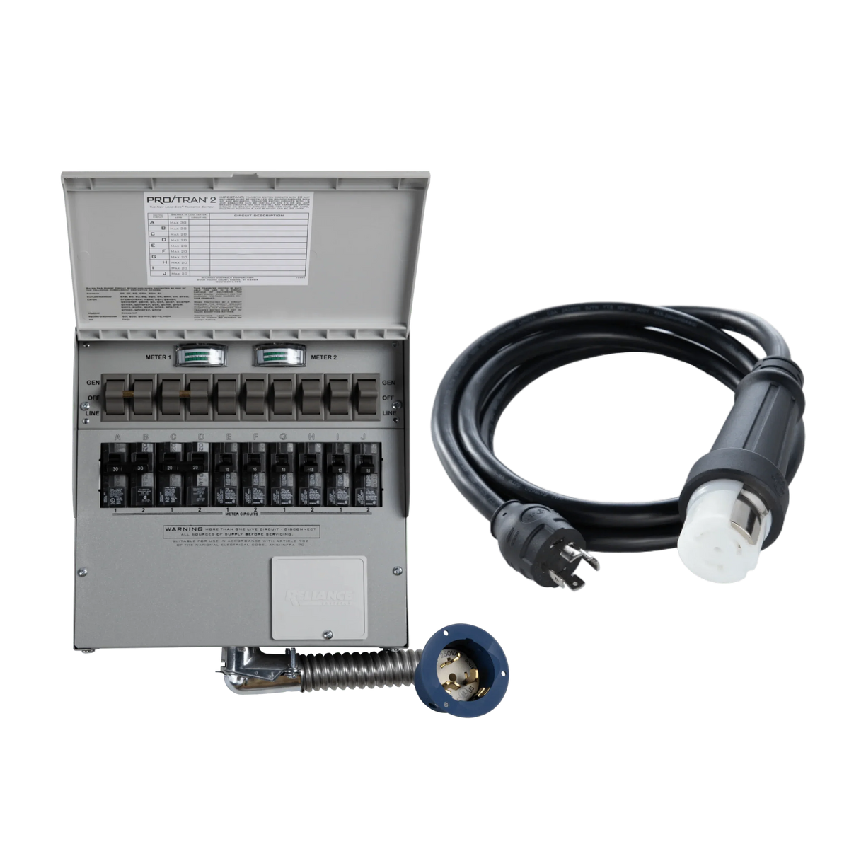 Anker 10-Circuit Manual Transfer Switch 120V/240V 30A