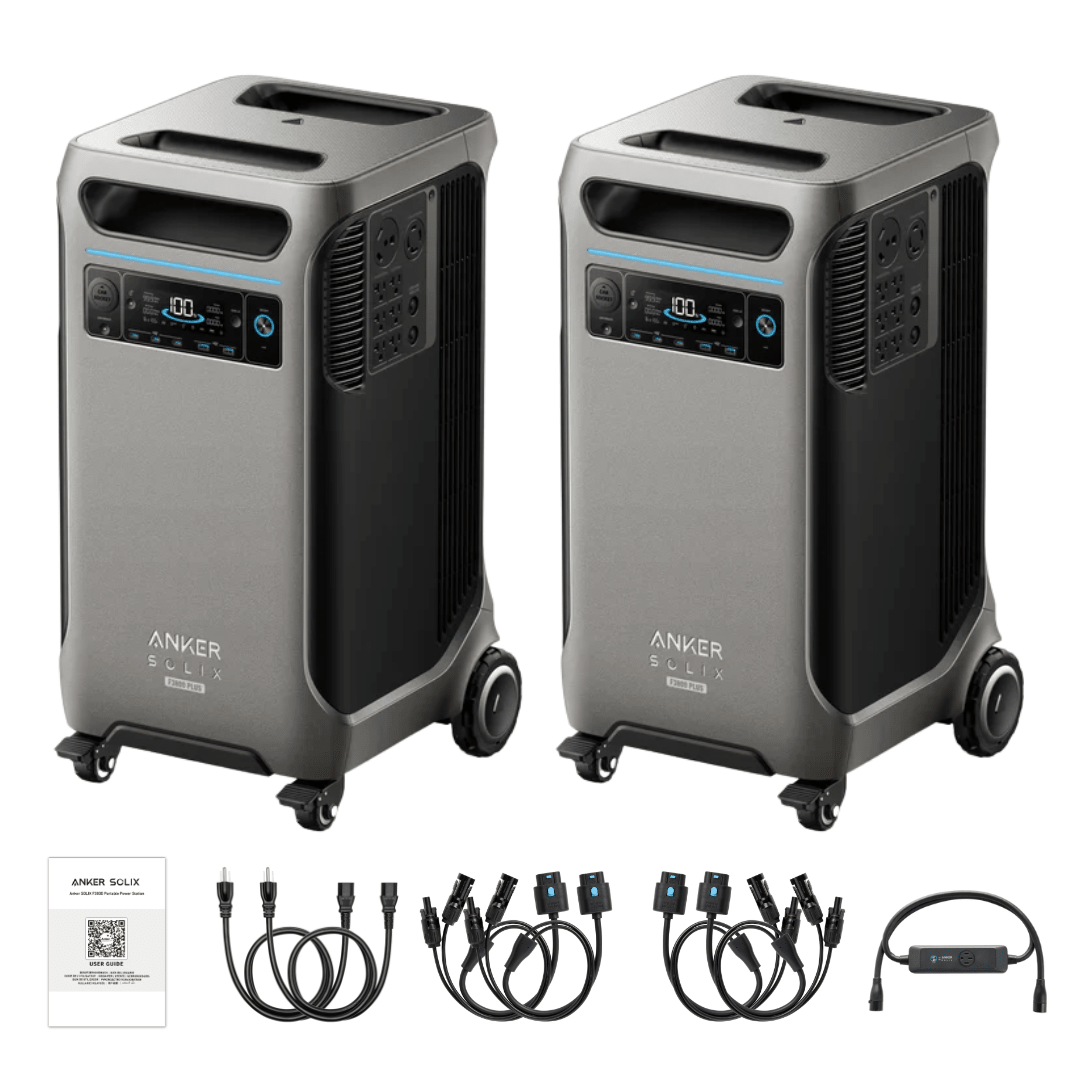 Anker SOLIX 2×F3800 Plus Power Station + Double Power Hub