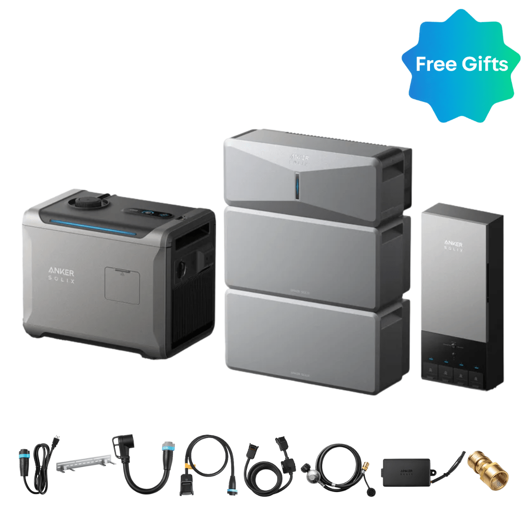 Anker SOLIX E10 Infinite Backup Kits | 6kWh - 24 kWh LiFePO4 Battery | 5X Backup Time | Smart Control & Outdoor-Ready