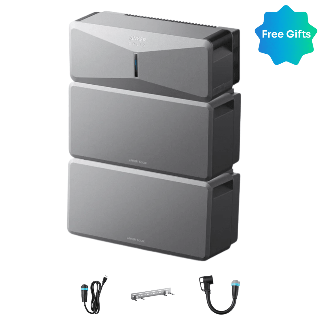 Anker SOLIX E10 Whole Home Backup System | 6 kWh - 30 kWh LiFePO4 Battery | 10-30 kW Turbo Output | Smart Grid & Storm-Guard