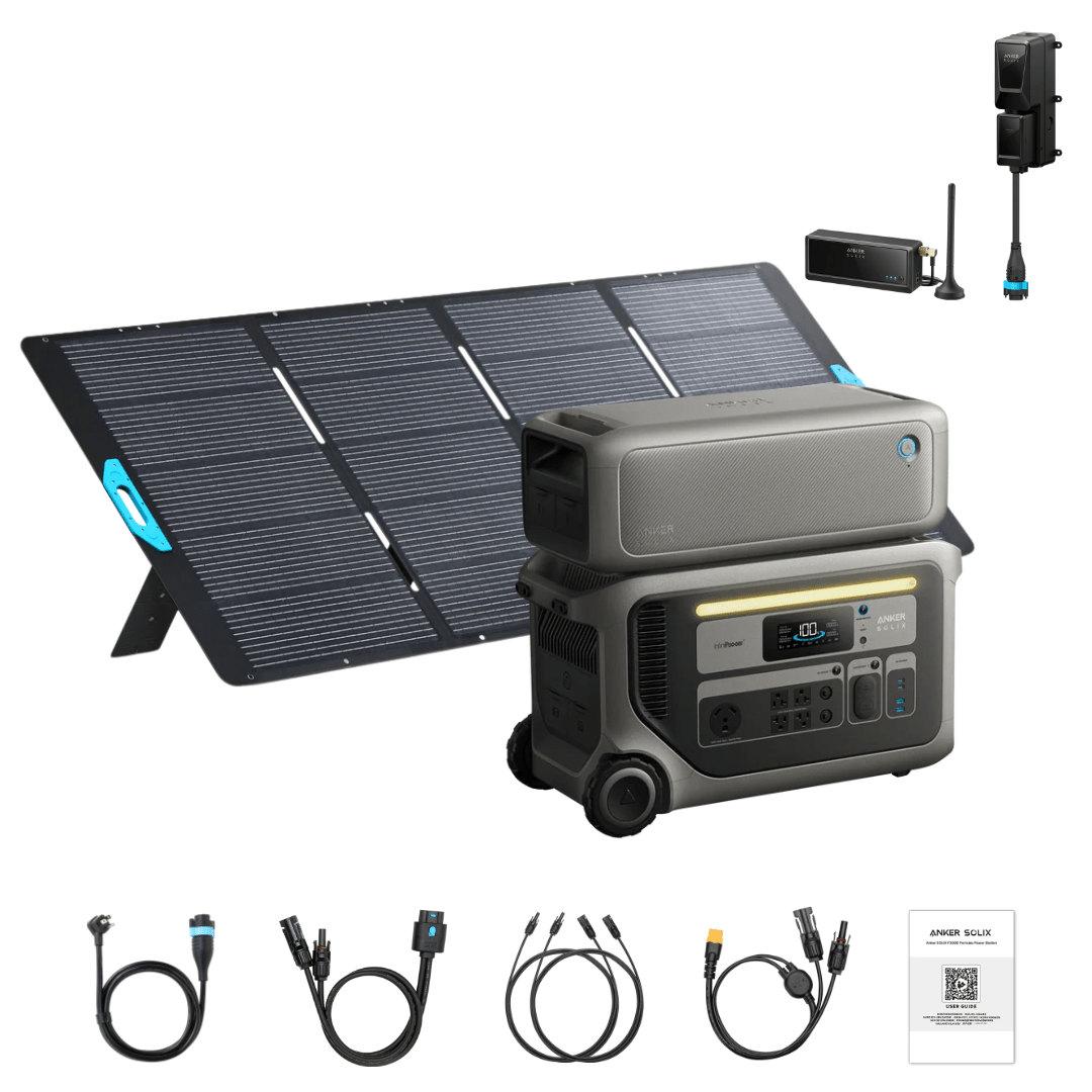 Anker SOLIX F3000 Power Station + Power Saver Kit | 3,072Wh
