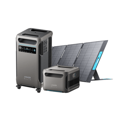 Anker SOLIX F3800 Portable Power Station + Solar Panel Bundle