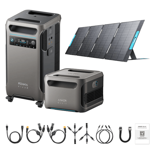 Anker SOLIX F3800 Portable Power Station + Solar Panel Bundle