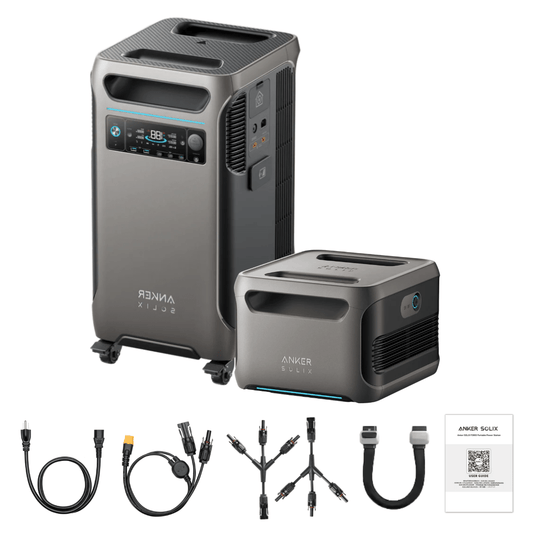 Anker SOLIX F3800 + Expansion Battery | 7680Wh, 6000W Power