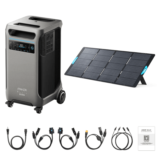 Anker SOLIX F3800 Plus Portable Power Station + 400W Portable Solar Panel