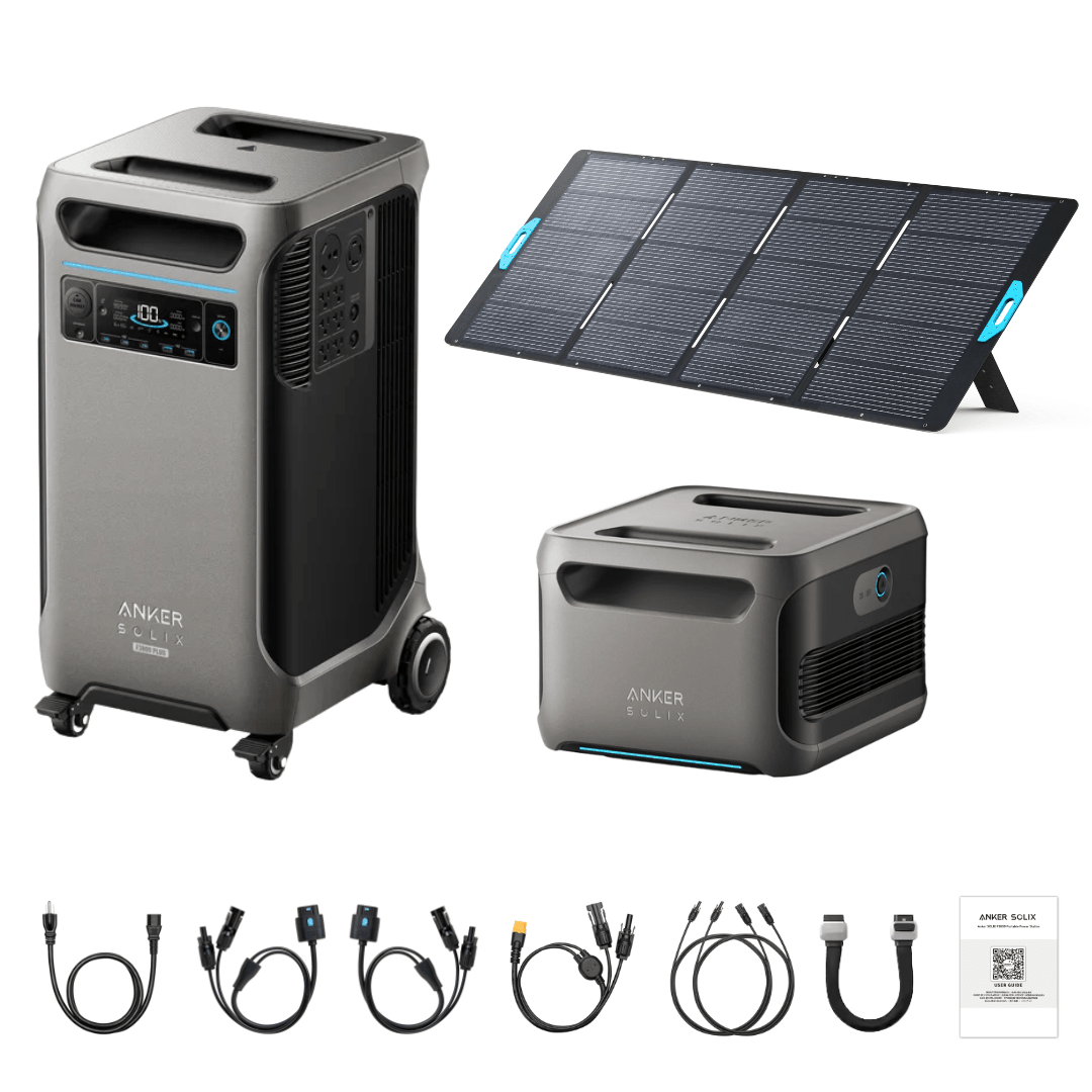 Anker SOLIX F3800 Plus Portable Power Station + 400W Portable Solar Panel