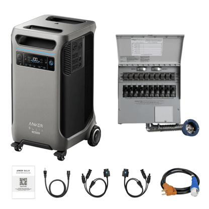 Anker SOLIX F3800 Plus Portable Power Station + 50A Transfer Switch