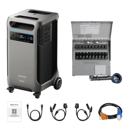 Anker SOLIX F3800 Plus Portable Power Station + 50A Transfer Switch