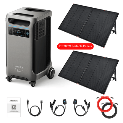 Anker SOLIX F3800 Plus Portable Power Station + Choose Custom Bundle Option