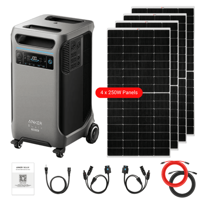 Anker SOLIX F3800 Plus Portable Power Station + Choose Custom Bundle Option