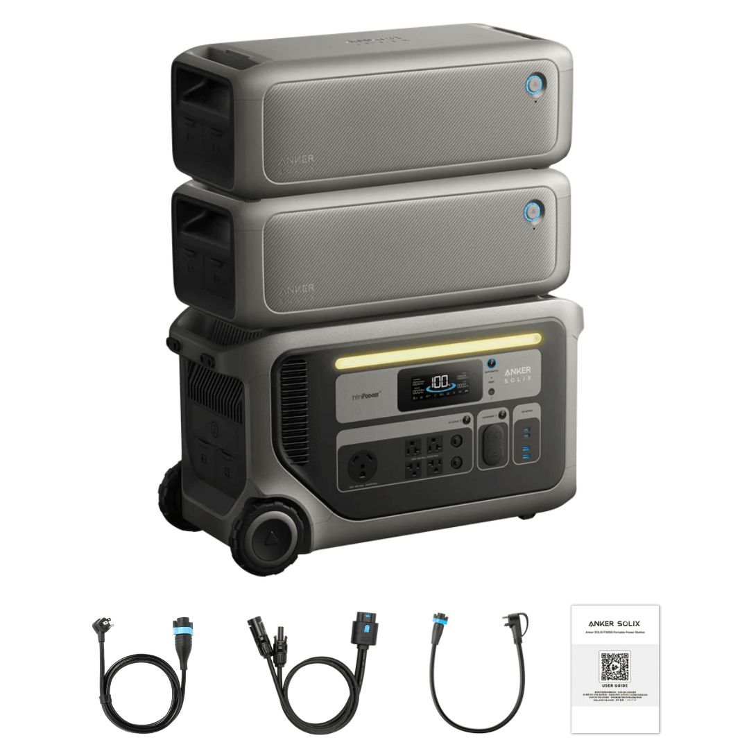 Anker SOLIX F3000 Solar Generator + Expansion Batteries