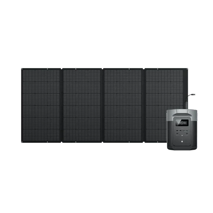 EcoFlow DELTA 2 Max + 160W Solar Panel | Expandable Solar Generator