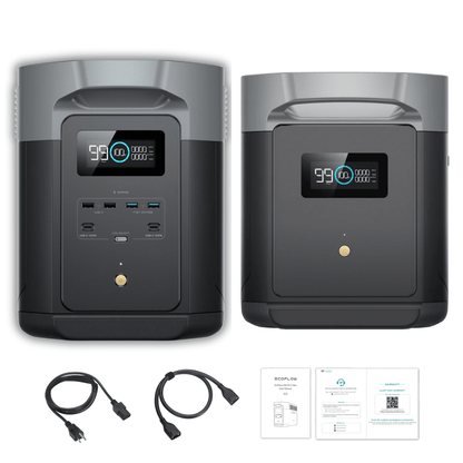 EcoFlow DELTA 2 Max + Smart Extra Battery | Expandable 6kWh