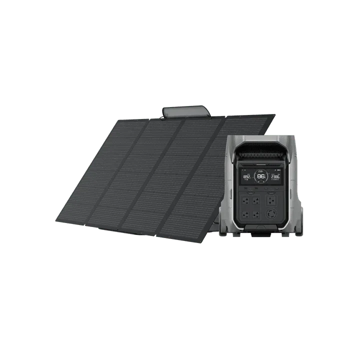 EcoFlow DELTA Pro 3 Solar Generator with 400W Solar Panels