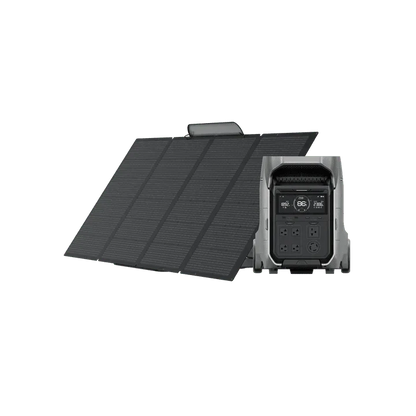 EcoFlow DELTA Pro 3 Solar Generator with 400W Solar Panels