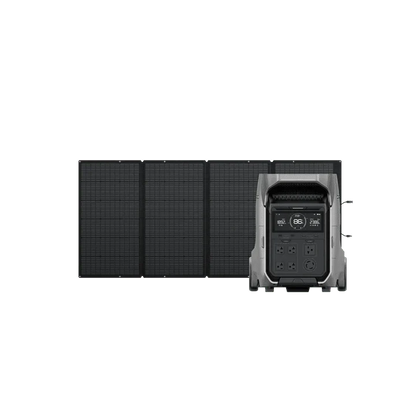 EcoFlow DELTA Pro 3 Solar Generator with 400W Solar Panels