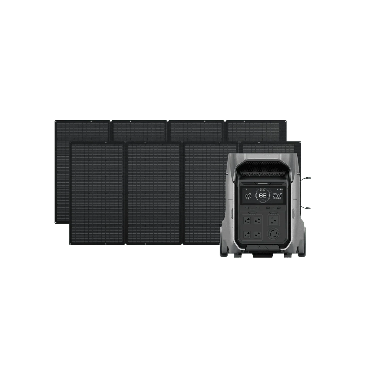 EcoFlow DELTA Pro 3 Solar Generator with 400W Solar Panels