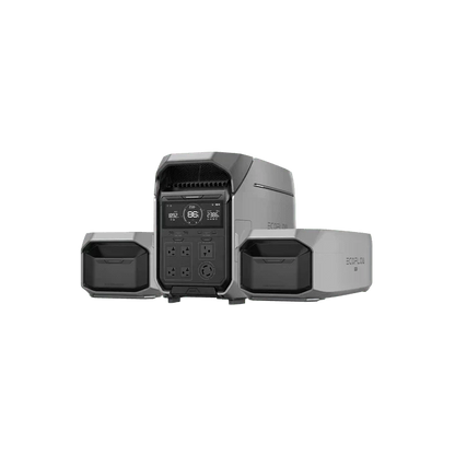 EcoFlow DELTA Pro 3 Solar Generator + Extra Batteries Bundle