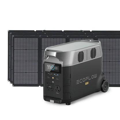 EcoFlow DELTA Pro Solar Generator + 220W Bifacial Solar Panel