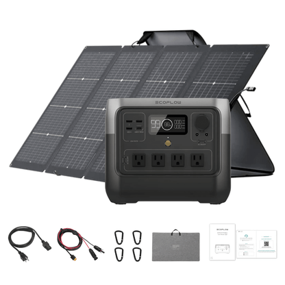 EcoFlow RIVER 2 Pro 768Wh Solar Generator + 220W Bifacial Panel