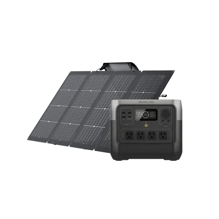 EcoFlow RIVER 2 Pro 768Wh Solar Generator + 220W Bifacial Panel